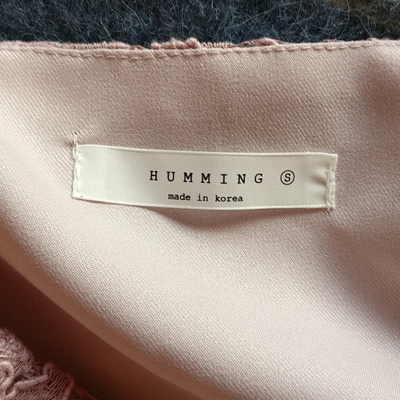 Pastel Pink Floral Lace Overlay Pencil Miniskirt Size Small - Picture 4 of 5